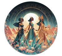 1000pcs (67.5x67.5cm) Puzzle Per Adulti Dea dell'Antico Egitto Donna Uomo Tavola Di Legno Ad Incastro Di Precisione Illustrazione celeste