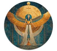 1000pcs (67.5x67.5cm) Puzzle Per Adulti Dea dell'antico Egitto Donna Uomo Tavola Di Legno Ad Incastro Di Precisione Luna crescente