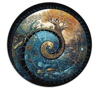 1000pcs (67.5x67.5cm) Puzzle Per Adulti Evoluzione, tempo, vita ed estinzione Donna Uomo Tavola Di Legno Ad Incastro Di Precisione La Nascita dell'Universo
