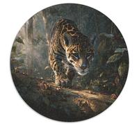 1000pcs (67.5x67.5cm) Puzzle Per Adulti Giaguaro nella foresta Donna Uomo Tavola Di Legno Ad Incastro Di Precisione