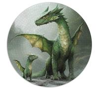 1000pcs (67.5x67.5cm) Puzzle Per Adulti Green Drago Donna Uomo Tavola Di Legno Ad Incastro Di Precisione Versioni piccole e grandi