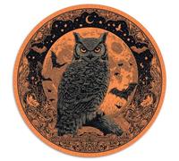 1000pcs (67.5x67.5cm) Puzzle Per Adulti Gufo Sitting on The Crescent Luna Donna Uomo Tavola Di Legno Ad Incastro Di Precisione