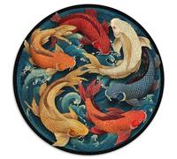 1000pcs (67.5x67.5cm) Puzzle, Puzzle Per Adolescenti Adulti Carpe koi che si rincorrono in cerchio