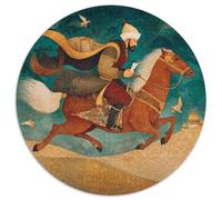 1000pcs (67.5x67.5cm) Puzzle, Puzzle Per Adolescenti Adulti Cavalieri all'epoca di Gengis Khan