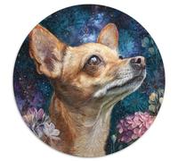 1000pcs (67.5x67.5cm) Puzzle, Puzzle Per Adolescenti Adulti Cervi Head Chihuahua, Starry Night Sky