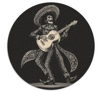 1000pcs (67.5x67.5cm) Puzzle, Puzzle Per Adolescenti Adulti Uno scheletro suona appassionatamente la chitarra acustica