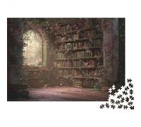 1000pcs (75x50cm) Biblioteca magica-Vines, Pink Fiori Jigsaw, Puzzle Fai Da Te Per Adulti E Folla Dai 14 Anni in Su