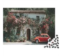 1000pcs (75x50cm) Case italiane Jigsaw,Rose in Full Bloom Puzzle Fai Da Te Per Adulti E Folla Dai 14 Anni in Su