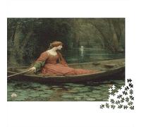 1000pcs (75x50cm) Principessa che naviga nella palude Jigsaw,Pittura Medievalee Puzzle Fai Da Te Per Adulti E Folla Dai 14 Anni in Su