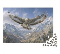 1000pcs (75x50cm) Proud Aquila Above The Sakiyama Mountain Range Jigsaw, Puzzle Fai Da Te Per Adulti E Folla Dai 14 Anni in Su