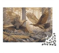 1000pcs (75x50cm) Puzzle Impossibili Due Aquile Reali che Combattono nella Forestaa Decorazione Per La Casa. Rilassamento E Intelligence Per Adulti