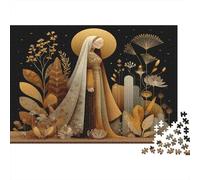 1000pcs (75x50cm) Puzzle Impossibili Elementi del deserto e elementi vegetali Illustrazione di principessa Decorazione Per La Casa. Rilassamento E Intelligence Per Adulti