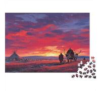 1000pcs (75x50cm) Puzzle Impossibili Midnight Sun ReinCervo Sami Tribù Decorazione Per La Casa. Rilassamento E Intelligence Per Adulti