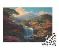 1000pcs (75x50cm) Puzzle Impossibili Monte Agung, Bali e le sue magnifiche cascate Decorazione Per La Casa. Rilassamento E Intelligence Per Adulti