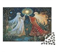 1000pcs (75x50cm) Puzzle Impossibili Russian Arte popolare Style Dea della luna e delle stelle Decorazione Per La Casa. Rilassamento E Intelligence Per Adulti