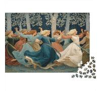 1000pcs (75x50cm) Puzzle Impossibili Stile pittura a olio Principessa danzante nella Forestaa d'Argento Decorazione Per La Casa. Rilassamento E Intelligence Per Adulti