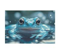 1000pcs(75x50cm) Puzzle Per Adolescenti Blue Frog in Water Puzzle Per Adolescenti Gioco Rompicapo Regalo Di Compleanno Attività Divertenti A Casa 1000pcs(75x50cm)