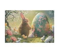 1000pcs(75x50cm) Puzzle Per Adolescenti Easter Bunny Egg Hunt Scene Puzzle Per Adolescenti: Giocattoli Antistress, Un'opera D'arte, Attività Divertenti Da Fare A Casa 1000pcs(75x50cm)