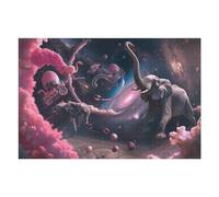 1000pcs(75x50cm) Puzzle Per Adolescenti Elephant Dreams in Space Puzzle Per Adolescenti: Giocattoli Antistress, Un'opera D'arte, Attività Divertenti Da Fare A Casa 1000pcs(75x50cm)