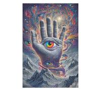 1000pcs(75x50cm) Puzzle Per Adolescenti Hand of Vision Mystic Artwork Puzzle Per Adolescenti Giochi Per Famiglie Ma Divertenti E Umoristici Regali Per Ridurre Lo Stress 1000pcs(75x50cm)