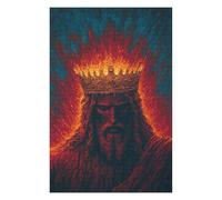 1000pcs(75x50cm) Puzzle Per Adolescenti King of Fire Epic Fantasy Poster Puzzle Per Adolescenti Giochi Per Famiglie Ma Divertenti E Umoristici Regali Per Ridurre Lo Stress 1000pcs(75x50cm)