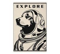 1000pcs(75x50cm) Puzzle Per Adolescenti Laika Explorer Puzzle Per Adolescenti Giocattoli Fai Da Te Regalo Di Compleanno Regali Unici Per Compleanno E Natale 1000pcs(75x50cm)
