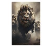1000pcs(75x50cm) Puzzle Per Adolescenti Lion Pride Running Dusty Trail Puzzle Per Adolescenti Giochi Rilassanti Decorazione Perfetta Regali Antistress 1000pcs(75x50cm)
