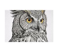 1000pcs(75x50cm) Puzzle Per Adolescenti Owl Drawing Vintage Puzzle Per Adolescenti Gioco Rompicapo Regalo Di Compleanno Attività Divertenti A Casa 1000pcs(75x50cm)
