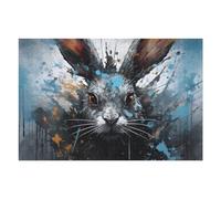 1000pcs(75x50cm) Puzzle Per Adolescenti Puzzle Abstract Rabbit Painting Puzzle Per Adulti Gioco Per Famiglie Taglio Di Precisione Per Compleanno, Natale 1000pcs(75x50cm)