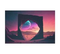 1000pcs(75x50cm) Puzzle Per Adolescenti Puzzle Beyond The Neon Horizon Puzzle Per Adulti Gioco Per Famiglie Taglio Di Precisione Per Compleanno, Natale 1000pcs(75x50cm)