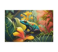 1000pcs(75x50cm) Puzzle Per Adolescenti Puzzle Blue Dart Frog Puzzle Per Adulti Gioco Per Famiglie Taglio Di Precisione Per Compleanno, Natale 1000pcs(75x50cm)