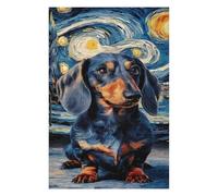 1000pcs(75x50cm) Puzzle Per Adolescenti Puzzle Dachshund in Starry Night Puzzle Giochi Divertenti Decorazione Murale Regali Unici Per Compleanni 1000pcs(75x50cm)