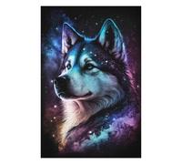 1000pcs(75x50cm) Puzzle Per Adolescenti Puzzle Galactic Wolf Portrait -8 Puzzle Per Adulti Giochi Divertenti Per Divertimento in Famiglia Interazione Genitore-figlio 1000pcs(75x50cm)