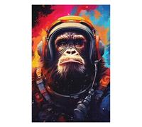 1000pcs(75x50cm) Puzzle Per Adolescenti Puzzle Gorilla Astronaut Space Suit Puzzle Per Adulti Giochi Rilassanti Taglio Di Precisione Regali Di Compleanno E Unici 1000pcs(75x50cm)