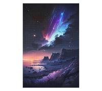 1000pcs(75x50cm) Puzzle Per Adolescenti Puzzle Night Sky with Shooting Stars Puzzle Fai Da Te Giocattoli Per Il Divertimento in Famiglia Regali Unici Per Compleanno E Natale 1000pcs(75x50cm)