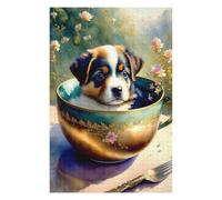 1000pcs(75x50cm) Puzzle Per Adolescenti Puzzle Teacup Puppies Cute & Cozy Puzzle Per Adulti Giochi Divertenti Per Divertimento in Famiglia Interazione Genitore-figlio 1000pcs(75x50cm)