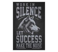 1000pcs(75x50cm) Puzzle Per Adolescenti Puzzle Work Hard In Silence Wolf Puzzle Fai Da Te Giocattoli Per Il Divertimento in Famiglia Regali Unici Per Compleanno E Natale 1000pcs(75x50cm)