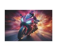 1000pcs(75x50cm) Puzzle Per Adolescenti Racing Motorcycle Speed Art -3 Puzzle Per Adolescenti Gioco Rompicapo Regalo Di Compleanno Attività Divertenti A Casa 1000pcs(75x50cm)