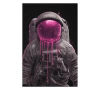 1000pcs(75x50cm) Puzzle Per Adolescenti Space Astronaut Pink Paint Puzzle Per Adulti Gioco Rompicapo Ma Divertente E Umoristico Per Compleanno, Natale 1000pcs(75x50cm)