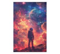 1000pcs(75x50cm) Puzzle Per Adolescenti Space Explorer Astronaut on Alien Planet Puzzle Per Adolescenti Giocattolo Decorazione Da Parete Regali Per Donne Sfida Educativa 1000pcs(75x50cm)