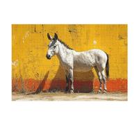1000pcs(75x50cm) Puzzle Per Adolescenti Spotted Donkey Against Colorful Wall Puzzle Per Adulti, Gioco Rompicapo, Ma Divertente E Spiritoso, Regali Per Amici E Familiari 1000pcs(75x50cm)