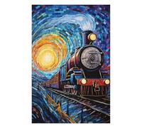 1000pcs(75x50cm) Puzzle Per Adolescenti Starry Night Train Journey Puzzle Per Adolescenti Giochi Per Famiglie Ma Divertenti E Umoristici Regali Per Ridurre Lo Stress 1000pcs(75x50cm)