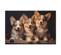 1000pcs(75x50cm) Puzzle Per Adolescenti Three Pembroke Welsh Corgi Puzzle Per Adulti, Gioco Rompicapo, Ma Divertente E Spiritoso, Regali Per Amici E Familiari 1000pcs(75x50cm)