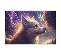 1000pcs(75x50cm) Puzzle Per Adolescenti Thundering Wolf Fantasy Artwork -3 Puzzle Per Adolescenti: Giocattoli Antistress, Un'opera D'arte, Attività Divertenti Da Fare A Casa 1000pcs(75x50cm)