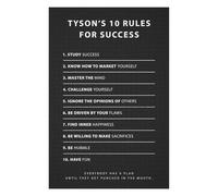 1000pcs(75x50cm) Puzzle Per Adolescenti Tyson 10 Rules For Success Puzzle Gioco Rompicapo Decorazione Da Parete Regali Unici Per Compleanno E Natale 1000pcs(75x50cm)