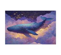 1000pcs(75x50cm) Puzzle Per Adolescenti Whale in Clouds Fantasy Art Puzzle Per Adolescenti: Giocattoli Antistress, Un'opera D'arte, Attività Divertenti Da Fare A Casa 1000pcs(75x50cm)