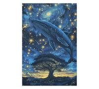 1000pcs(75x50cm) Puzzle Per Adolescenti Whale in Starry Sky Puzzle Per Adolescenti Giochi Rilassanti Decorazione Perfetta Regali Antistress 1000pcs(75x50cm)