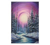 1000pcs(75x50cm) Puzzle Per Adulti Magical Winter Forest Sunset Puzzle Per Adolescenti Giochi Rilassanti Antistress Interazione Genitore-figlio 1000pcs(75x50cm)