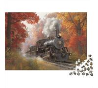 1000pcs (75x50cm) Puzzle, Puzzle Per Adolescenti Adulti Locomotiva a vapore from The Late 19th Century
