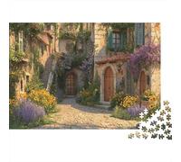 1000pcs (75x50cm) Puzzle, Puzzle Per Adolescenti Adulti Wooden Shutters on A Rural Stone House